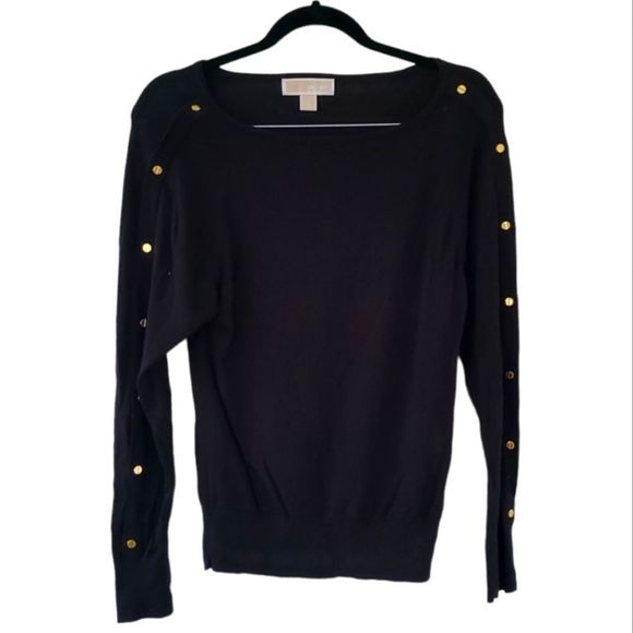 MICHAEL Michael Kors Gold Studded Sweater Sz.S - Picture 1 of 6